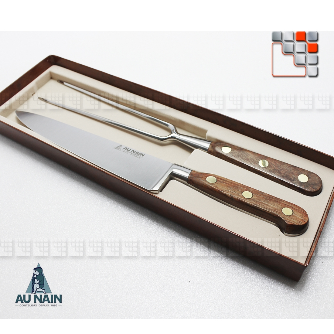 Cutlery Service Prince Gastronome Rosewood AUNAIN A38-1992001 AU NAIN® Coutellerie & Cutting