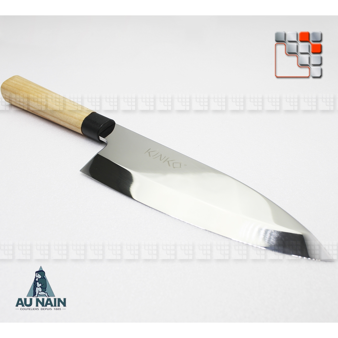 Japanese Chef's knife Deba KINKO (Left or right handed) A38-1290204 AU NAIN® Coutellerie & Cutting