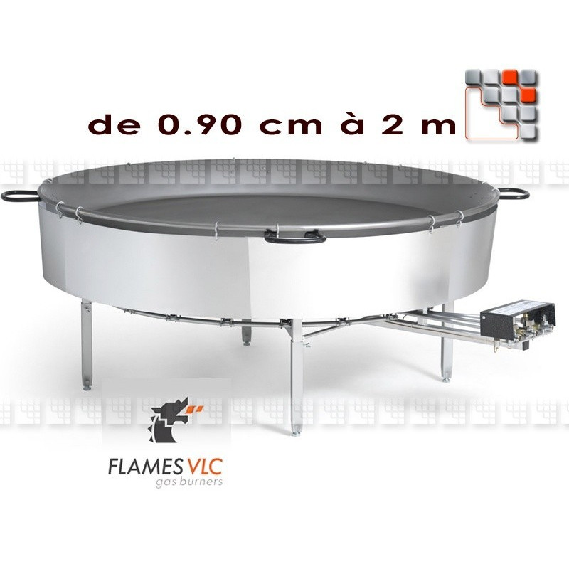 Paravent Rechaud Paella Geante G05-X09 FL AMES VLC® Burner Gas Flames VLC