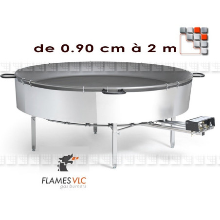 Paravent Rechaud Paella Geante G05-X09 FL AMES VLC® Burner Gas Flames VLC