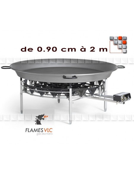 Paravent Rechaud Paella Geante G05-X09 FL AMES VLC® Burner Gas Flames VLC