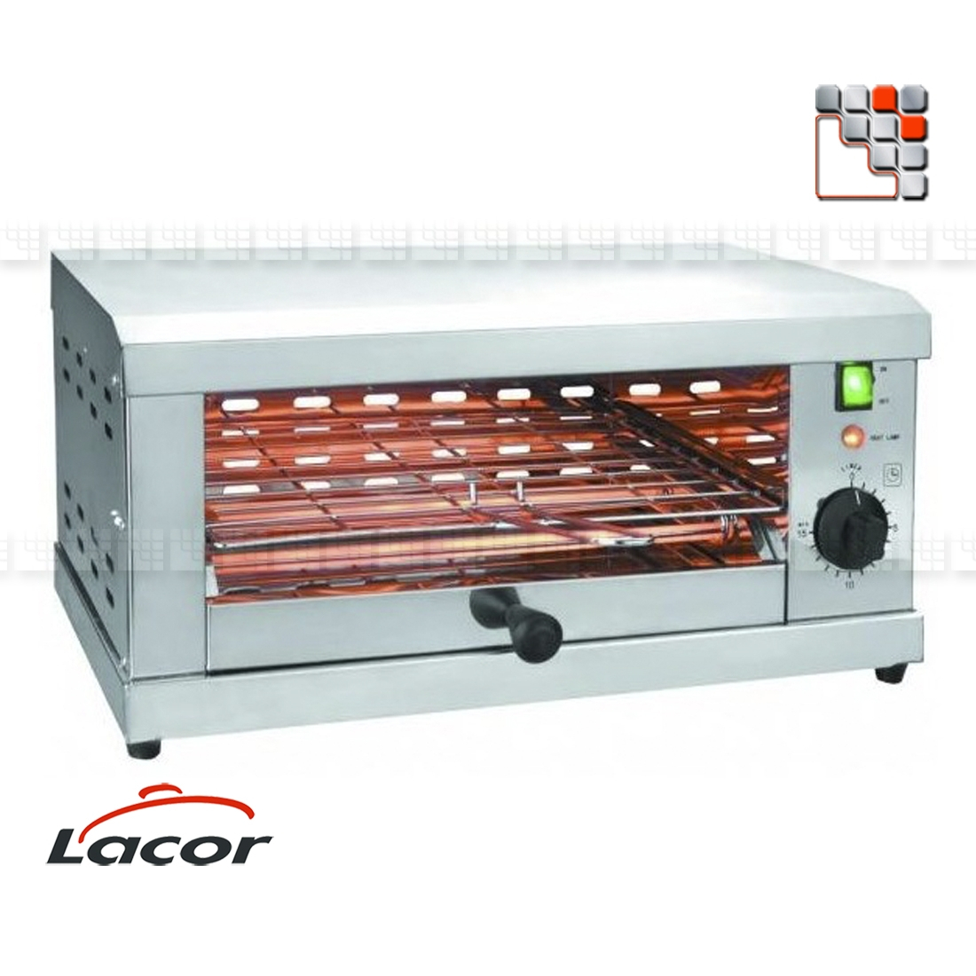 Toaster Grill 2400W - 320ºC Lacor L10-69172 LACOR® Snack-Bar Presse-Fruits Petits Matériels