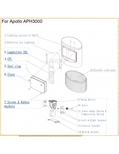 Kit Lampe pour Chauffage Apollo Warmwatcher W09-APH300060X Warmwatcher® Pièces détachées Autres