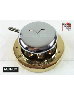 MAINHO Chromed Brass Control Knob M36-0122 MAINHO SAV - Accessoires MAINHO Spares Parts Gas