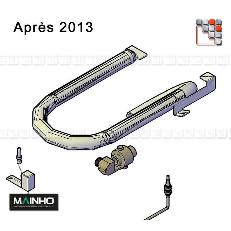 Plancha Gas Burner Ramp MAINHO M36-2062 MAINHO SAV - Accessoires Spare parts MAINHO
