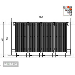 Parrillas PSI-160 ROYAL-PRILL Mainho M04-PSI160 MAINHO® Royal Nova Brazo Grill Parillas