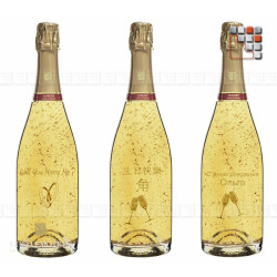 Sparkling Wine Personalized 24K gold engraving G03-ORPE GoldEmotion Wines Cocktails and Drinks