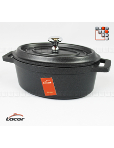 Cast Iron Casserole 12x8.5 cm LACOR L10-25912 LACOR® Pans, Sartenes, Cazuelas y Tapas Garcima