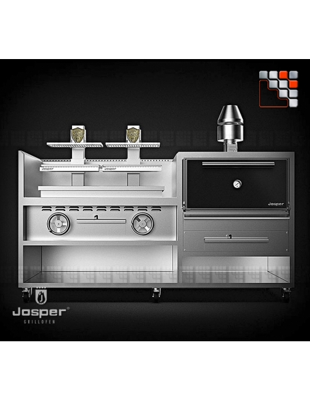 Combo CVJ-050-2-HJX-50 JOSPER J48-CVJ-502-HJX-50 JOSPER Grill Ovens & Charcoal rotisseries JOSPER
