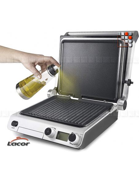 Grill Panini Cookmore 2000W Lacor L10-69574 LACOR® Snack-Bar Froid CHR Lavage