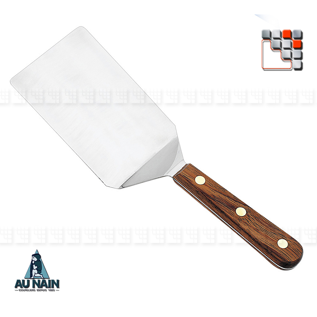 Flexible Elbow Spatula Rosewood 16 AUNAIN A38-1360301 AU NAIN® Coutellerie Special Kitchen Plancha