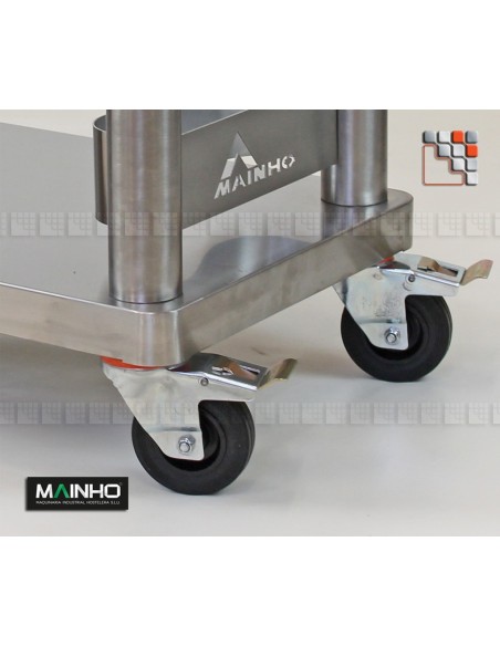 Lowered Stainless Steel Chassis MAINHO M36-ST MAINHO SAV - Accessoires Serving & Trolleys Wood Stainless Steel
