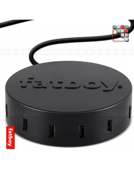 Supercharger 2.0 USB Charger Black Fatboy® F49-190680 FATBOY THE ORIGINAL® Patio & Garden Lighting