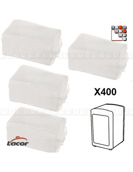 Serviettes Papier Recharge pour Distributeur LACOR L10-61002W LACOR® Ustensiles de Cuisine