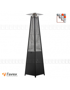 copy of Gas Flame Terrace Heating O53-9950009 FAVEX Outdoor Patio Heater