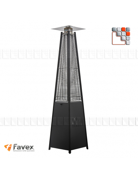 copy of Gas Flame Terrace Heating O53-9950009 FAVEX Outdoor Patio Heater