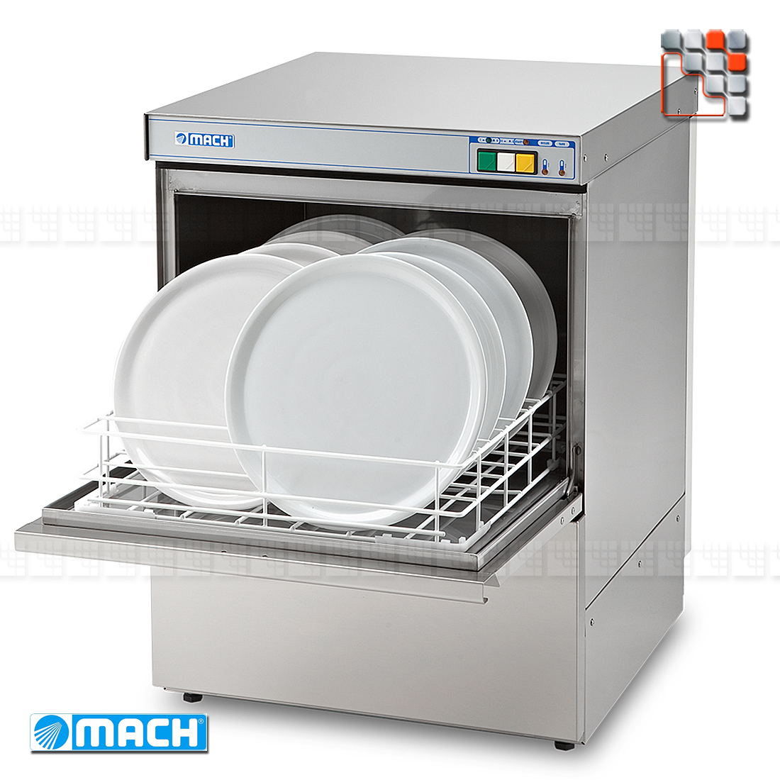 Dishwasher 50x50 MACH M04-MSDT MAINHO® Snack-Bar Cold CHR Washing