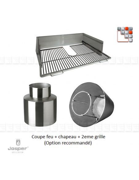 Josper J48-24000 Stainless Steel External Firewall JOSPER Grill Ovens & Charcoal Rotisseries JOSPER