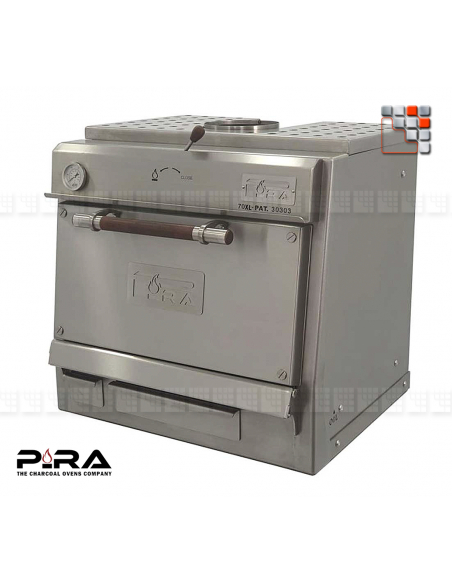 Charcoal Oven 70 Silver SD PIRA P04-450106 JOSPER Grill PIRA The Charcoal Ovens Company
