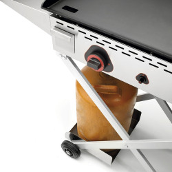 Folding Trolley for Plancha X ECO - Wooden and Stainless Steel Trolleys...