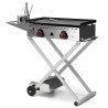 Folding Trolley for Plancha X ECO - Wooden and Stainless Steel Trolleys...