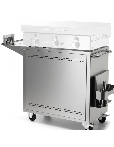 CNE-80 stainless steel Rollent trolley for Mainho plancha
