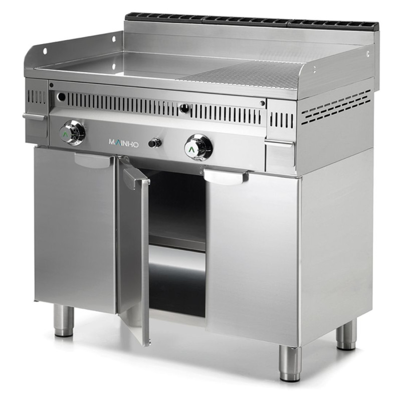 Lowered Stainless Steel Cabinet MFTP-60 MAINHO M36-MFTP60 MAINHO® Fry-Top Fullcrom 50 EUROCROM EUROSNACK