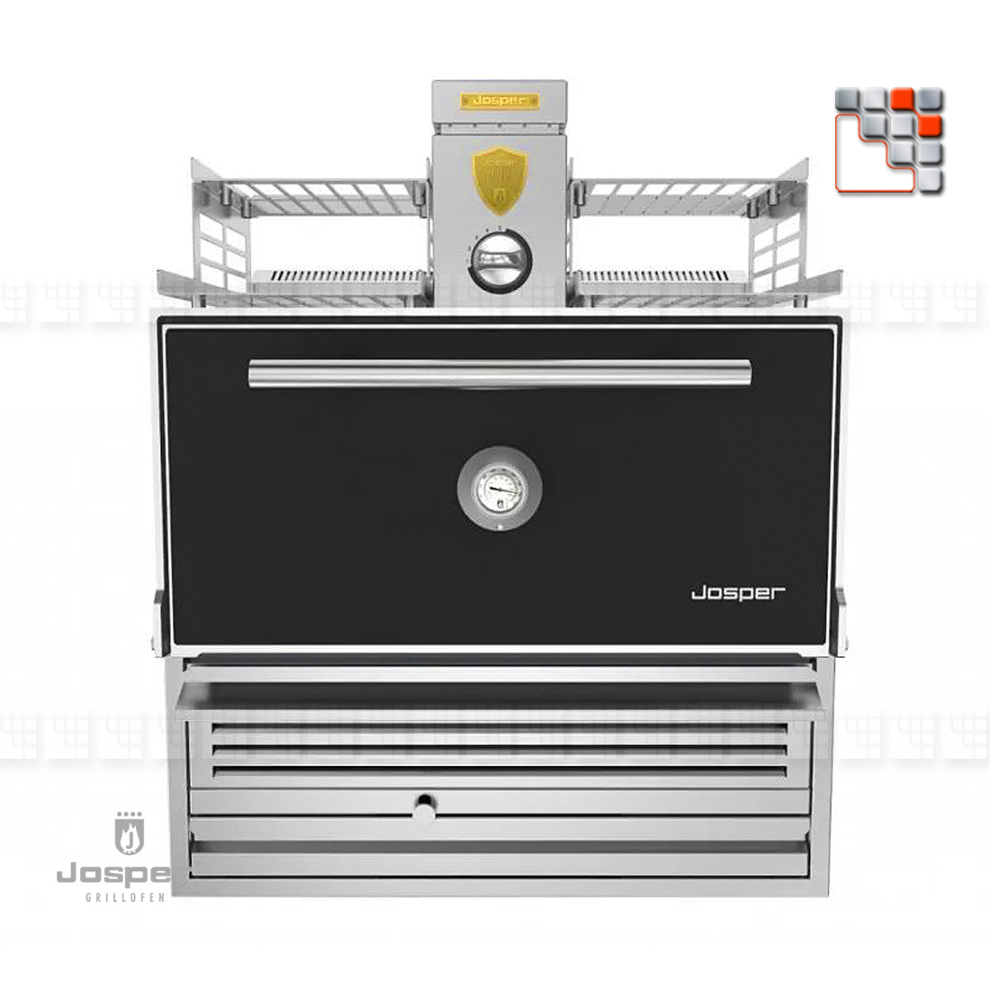 Charcoal Oven HJX-PRO S80W JOSPER J48-HJXPROS80W JOSPER Grill Charcoal Ovens & Rotisseries JOSPER