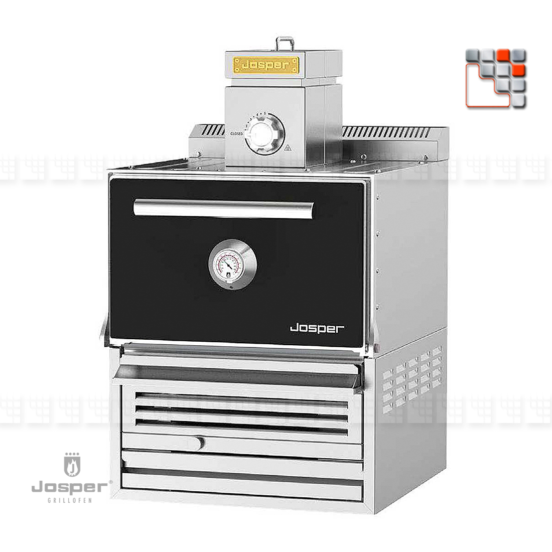 Charcoal Oven HJX-80 JOSPER J48-HJX JOSPER Grill Charcoal Ovens & Rotisseries JOSPER