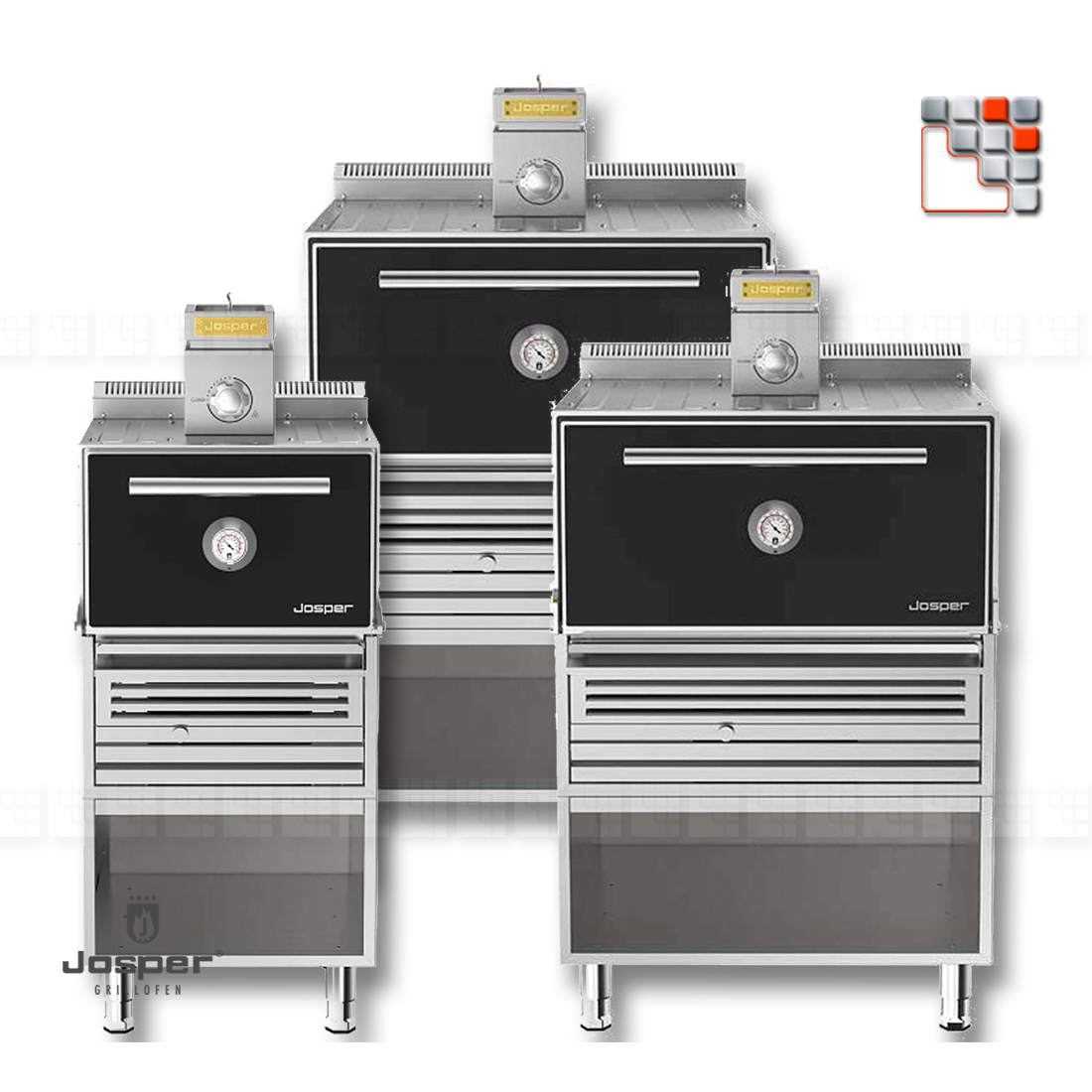 Charcoal Oven HJX-PRO T JOSPER J48-HJXPRO-T JOSPER Grill Charcoal Ovens & Rotisseries JOSPER