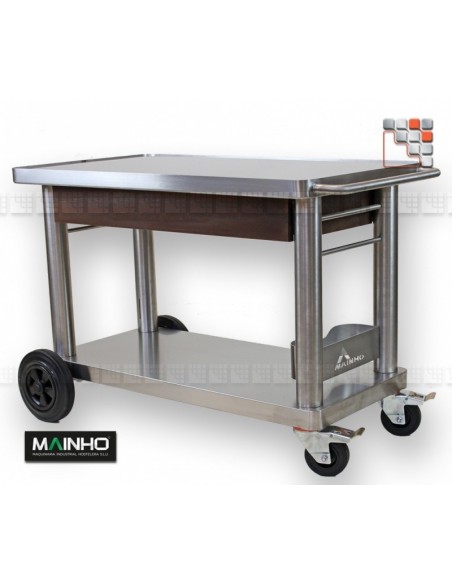 Stainless Steel+ Plancha Trolley MAINHO M04-CH MAINHO SAV - Accessoires NOVOCROM NOVOSNACK