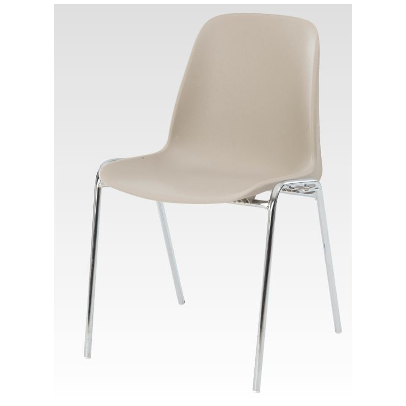 Elena Silla Case Epoxy Black Apilable - Muebles de comunidades
