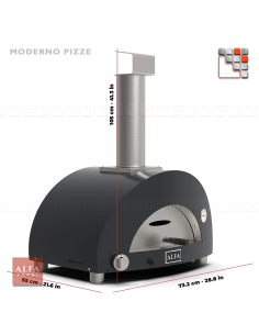 MODERNO Wood Oven 1 - 2 - 3 or 5 Pizzas - Alfa Forni