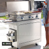 Pack Plancha NC NE-60NTB MAINHO Stainless Steel Trolley