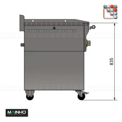 Frytop FCEM-150/7 on MFC-RFC MAINHO ROLLER FURNITURE