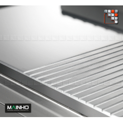 Plancha MAX NCR-60N Novo-Crom Gaz MAINHO Plaque de cuisson rainurée