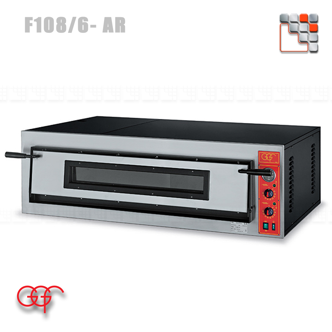 Horno de pizza eléctrica 6/108 - 6 pizzas Ø 36 cm