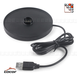 Chargeur Lampe à poser Lune Black moon Lacor