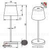 BLACK MOON LACOR L10-69613 Moon Lamp Lamp - Lighting of Terraces & Jard ...