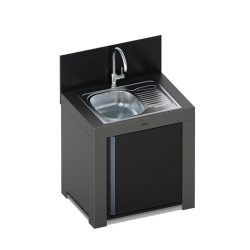 FELIX ENO Cargo Grey Sink Trolley - ENO Griddles and Stainless Steel Wood Trolleys...