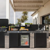 FELIX ENO Kitchen Corner Unit - ENO Griddles and Stainless Steel Wood Trolleys...