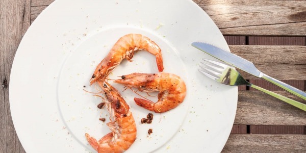 Prawns with lime and ginger